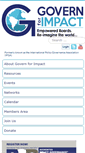 Mobile Screenshot of policygovernanceassociation.org