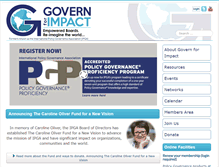 Tablet Screenshot of policygovernanceassociation.org